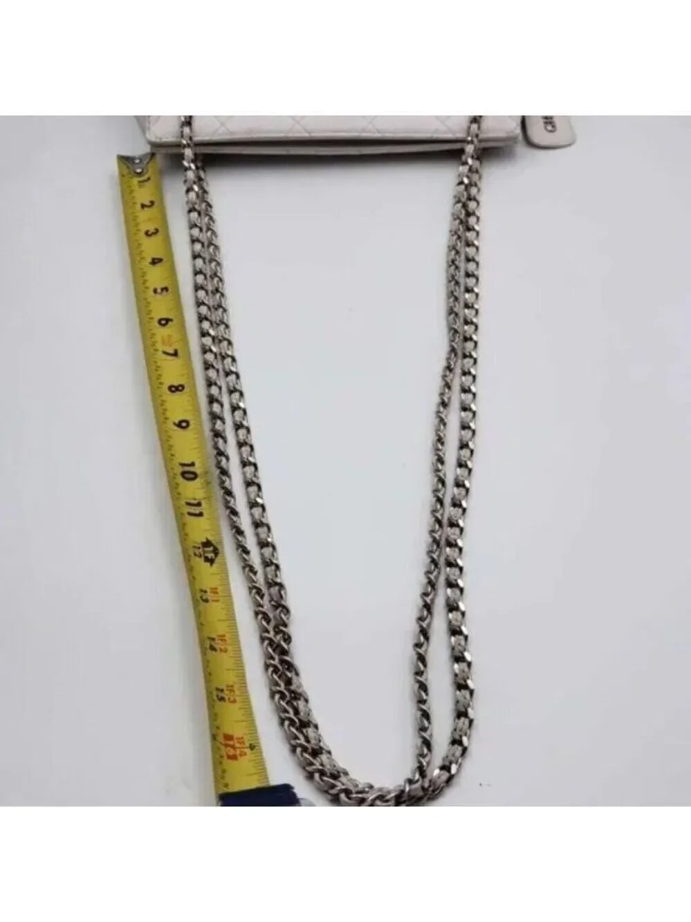CHANEL Quilted Matelasse CC Logo Caviar Skin Chain Shoulder Bag 1600-082524